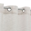 Perdea Decorativă, Model Ecru cu Lurex Auriu, Inele 140x260cm, Poliester, Oem