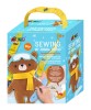 Set Cusut Copii Avenir Urs Schior, Prietenul Meu Animal, Joc Creativ, +6 Ani, Fetru, Curea Ajustabila, Cadou