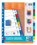 Index plastic Oxford A4 XL numerotat 1-12 120 microni color