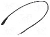 Cablu alimentare DC, cabluri, DC 5,5/2,5 soclu, negru, 0,5m, WEST POL - S25-TT-O050-050BK