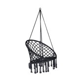Hamac tip scaun pentru 1 persoana, Diametru 80 cm, gri inchis, Pliabil, Oem