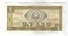 Bancnota 1 leu 1966 - Romania