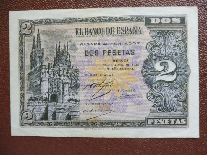 SPANIA 2 PESETAS 1938 (172)