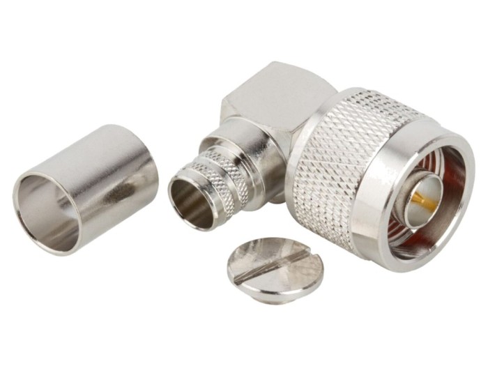 Conector N tată 90&deg; 50&Omega;
