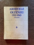 Arhivele Olteniei (1922-1943) bibliografie