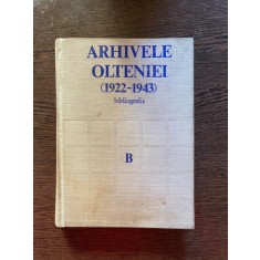 Arhivele Olteniei (1922-1943) bibliografie