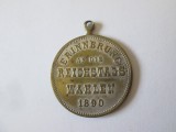 Rara! Medalie Germania 1890:Alegeri pentru Reichstag-Partidul Socialist:August Bebel si Karl Liebknecht