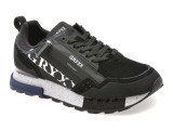 Cumpara ieftin Pantofi sport GRYXX negri, 6013, din material textil si piele naturala