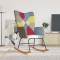 Scaun balansoar, mozaic, material textil - 2