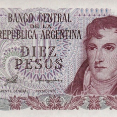 ARGENTINA █ bancnota █ 10 Pesos █ 1976 █ P-300 █ UNC █ necirculata