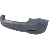 Bara spate Bmw Seria 3 / 3 Gt (F30/31/34/35), 2012- Motorizare 335i, parte montare, grunduita, cu gauri senzori parcare, 20D19616, Aftermarket