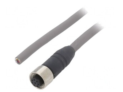 Cablu de conectare M12 8 pini drept 5m IP67 foto