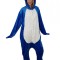 PJM57A-441 Pijama intreaga kigurumi, model rechin albastru