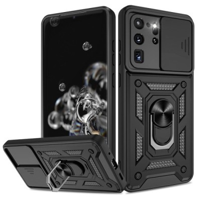 Husa pentru Samsung Galaxy S20 Ultra 4G / S20 Ultra 5G - Techsuit CamShield Series - Black foto
