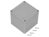 Carcasă universală ABS gri &icirc;nchis 100x100x90mm