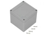 Carcasă universală ABS gri &icirc;nchis 100x100x90mm