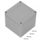 Carcasă universală ABS gri &icirc;nchis 100x100x90mm