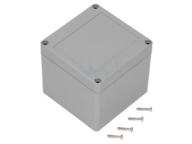Carcasă universală ABS gri &icirc;nchis 100x100x90mm