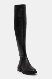 Steve Madden cizme Leza femei, culoarea negru, cu toc plat, SM11003368