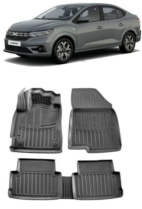 Set Covorase Auto Cauciuc Umbrella Pentru Dacia Logan III (2021-2025)