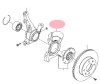 Scut frana impotriva prafului Kia Picanto (Ta), 06.2011-05.2017, montare fata, stanga, galvanizat, RapidAuto