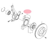 Scut frana impotriva prafului Kia Picanto (Ta), 06.2011-05.2017, montare fata, dreapta, galvanizat, RapidAuto