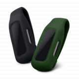 Set 2 Huse pentru Fitbit Inspire 2/Ace 3, Kwmobile, Negru/Verde, Silicon, 54017.05