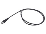 Conector M12 mufă tată drept aurit AMPHENOL -20&divide;80&deg;C