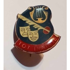 Insigna cu ac, pionier Tot inainte - 1a