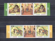 ROMANIA 2019 - CRACIUN - STRAIF 2 SERII + VINIETA - LP 2261 foto