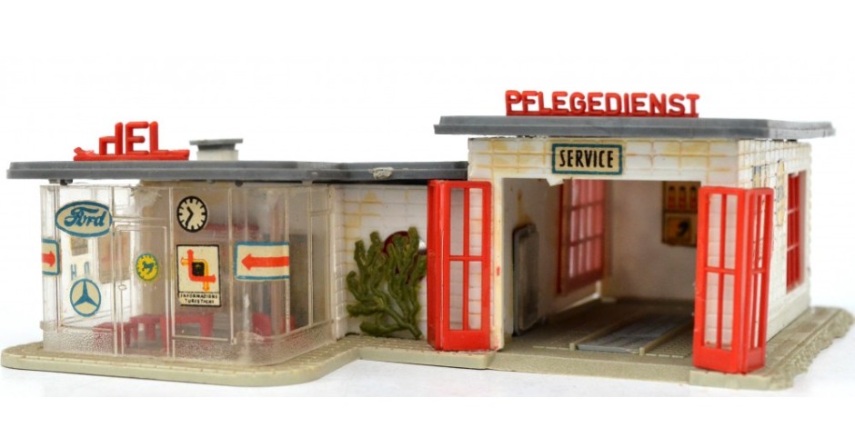 Faller 130346 Distributore Di Benzina Coperto Per Modellismo Ferroviario, Scala H0 (1:87) - 3