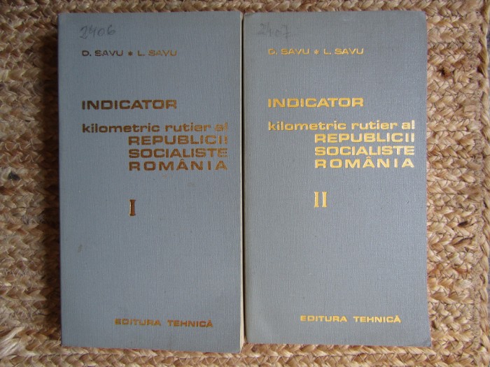 INDICATOR KILOMETRIC RUTIER AL REPUBLICII SOCIALISTE ROMANIA 2 VOL-DRAGOS SAVU