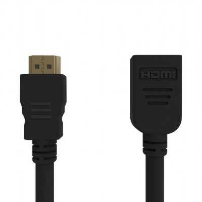 CABLU video GEMBIRD, HDMI (T) la HDMI (T), 0.5m, with Ethernet, prelungitor, conectori auriti, rezolutie maxima 4K (3840 x 2160) la 60 Hz, negru, &amp;quot;CC- foto