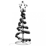 Pom de Crăciun cu LED-uri 80 LED-uri alb cald 120 cm