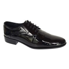 Pantofi barbati eleganti din piele naturala &ndash; Negru Lac Marimea 39