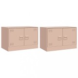 Cumpara ieftin Dulapuri TV 2 buc Roz 67x39x44 cm Otel