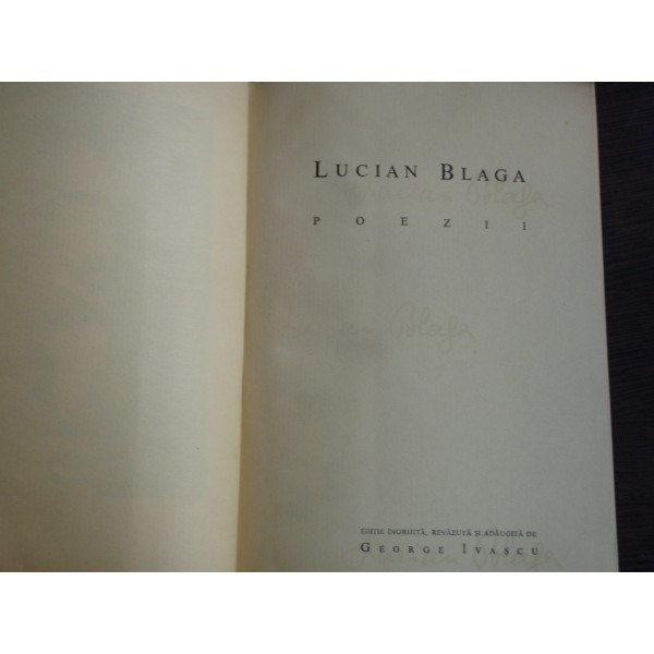 POEZII - LUCIAN BLAGA