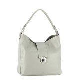 Geanta gri deschis din piele naturala 8963 124