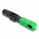 Conector rapid fibra optica SC Simplex APC Single Mode field-assembly, Delock 87989