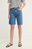 Pepe Jeans pantaloni scurți jeans BERMUDA SHORT HW femei, uni, high waist, PL801189ND3