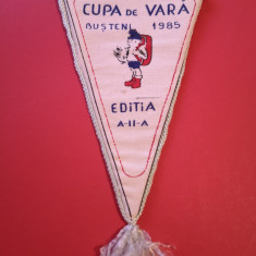 Fanion-Clubul Turistic Alpin"Emilian Cristea" Cupa de Vara Busteni 1985