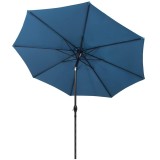 Umbrela terasa gradina, cu manivela si inclinare, diametru 300cm, Albastru Household NewTrend