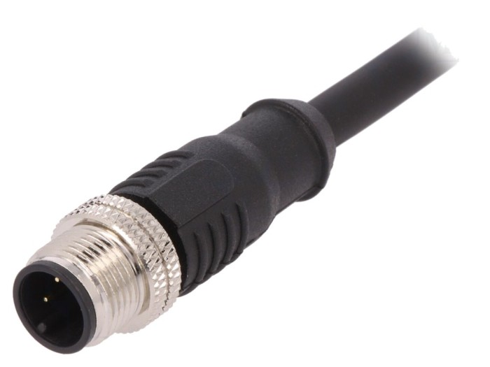 Conector M12 tată 3 pini IP67