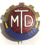 INSIGNA INTREPRINDEREA VULCAN BUCURESTI PRIMUL AUTOBUZ DIN TARA MTD MAO TZE DUN