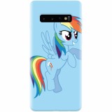 Husa silicon pentru Samsung Galaxy S10, Rainbow Dash