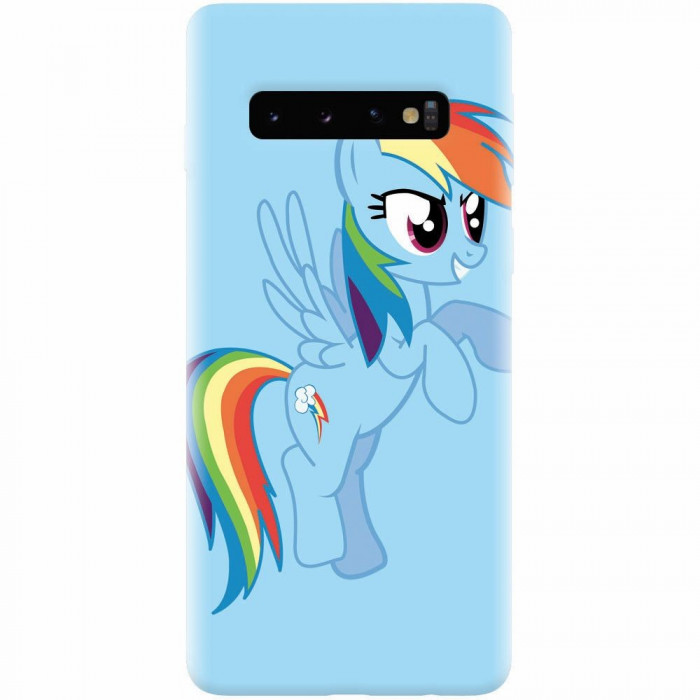 Husa silicon pentru Samsung Galaxy S10 Plus, Rainbow Dash