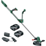 Trimmer de tuns gazon/iarba pe acumulator Bosch Universal GrassCut 18-260, 18 V,diametru taiere 26 cm, maner telescopic 120 - 140 cm, include: 2 acumu