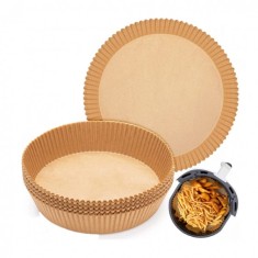 Set 50 Forme Rotunde Hartie de Copt AirFryer 20x4.5cm Wei A13831 foto