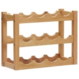 Cumpara ieftin Suport 12 sticle de vin, 47 x 21 x 36, lemn masiv de stejar