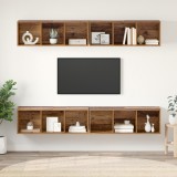 VidaXL Dulap pentru TV pe Perete 4 pcs Lemn vechi Lemn stratificat